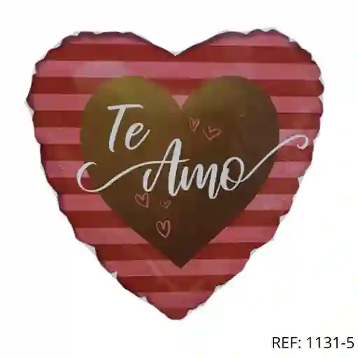 Globo Corazon Metalizado