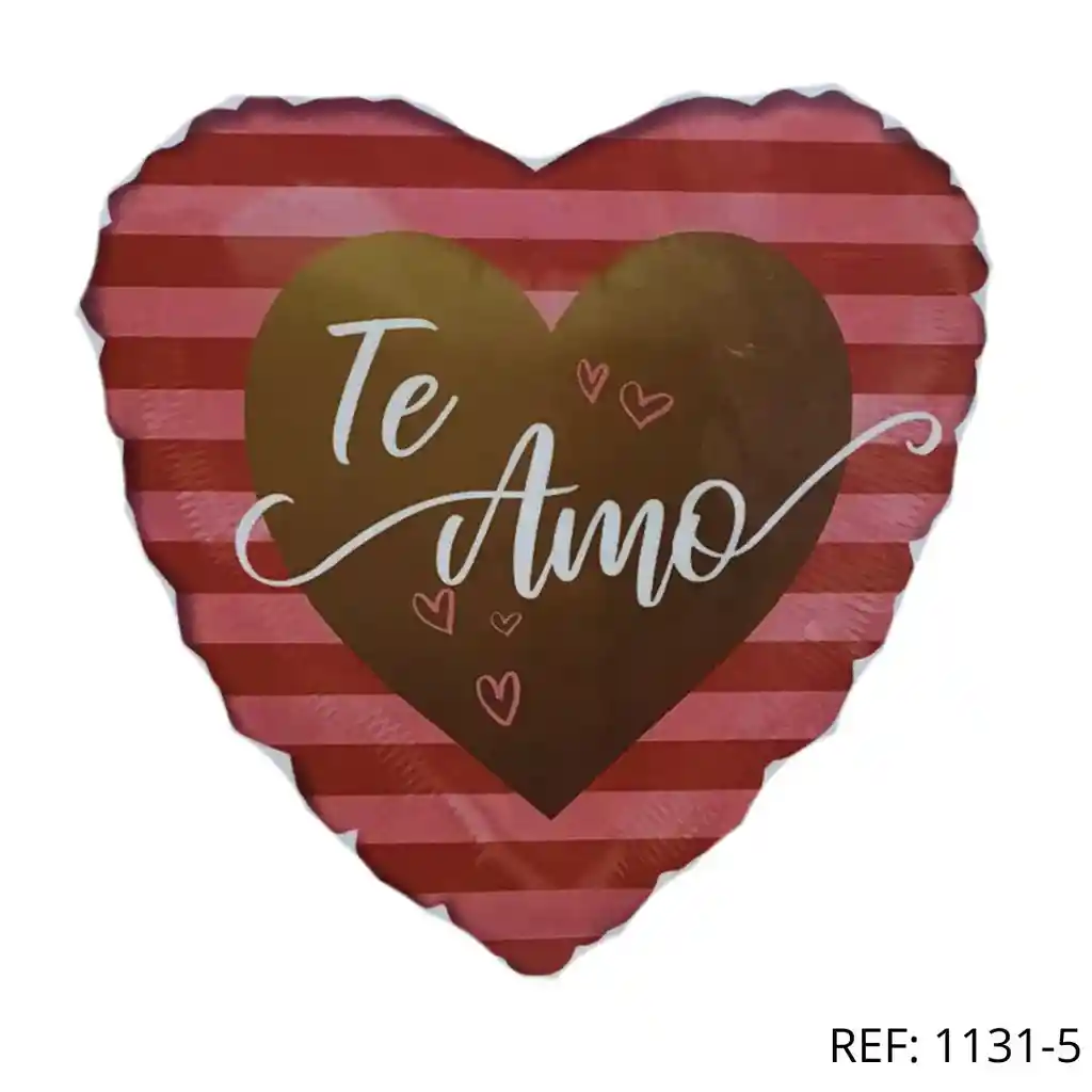 Globo Corazon Metalizado