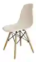 Silla Charles Eames Blanca Con Patas De Madera 82x47 Cm