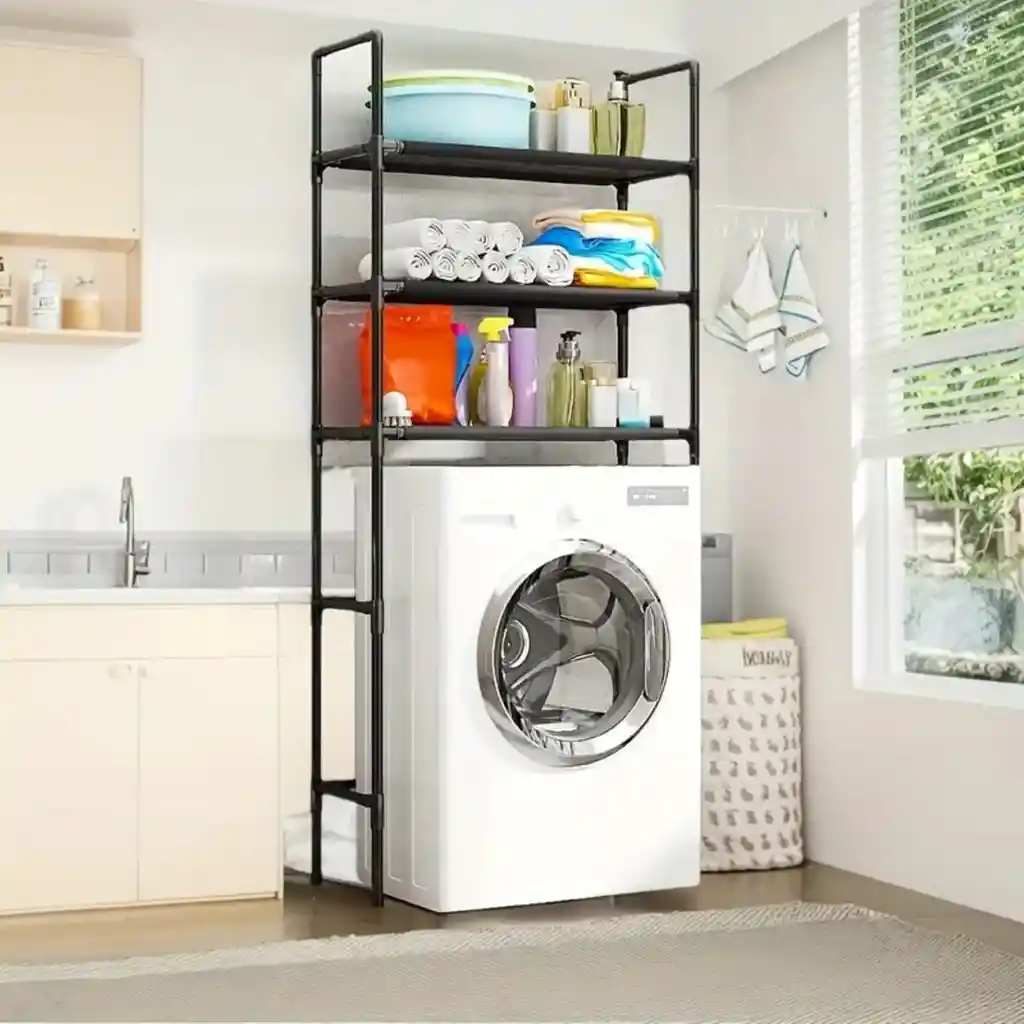 Organizador Lavadora 3 Niveles Estante Multiusos Resistente