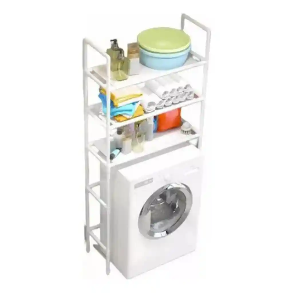 Organizador Lavadora 3 Niveles Estante Multiusos Resistente