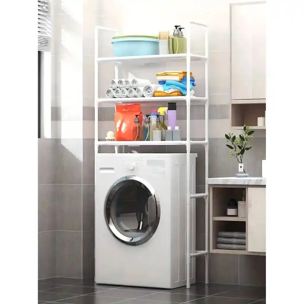 Organizador Lavadora 3 Niveles Estante Multiusos Resistente