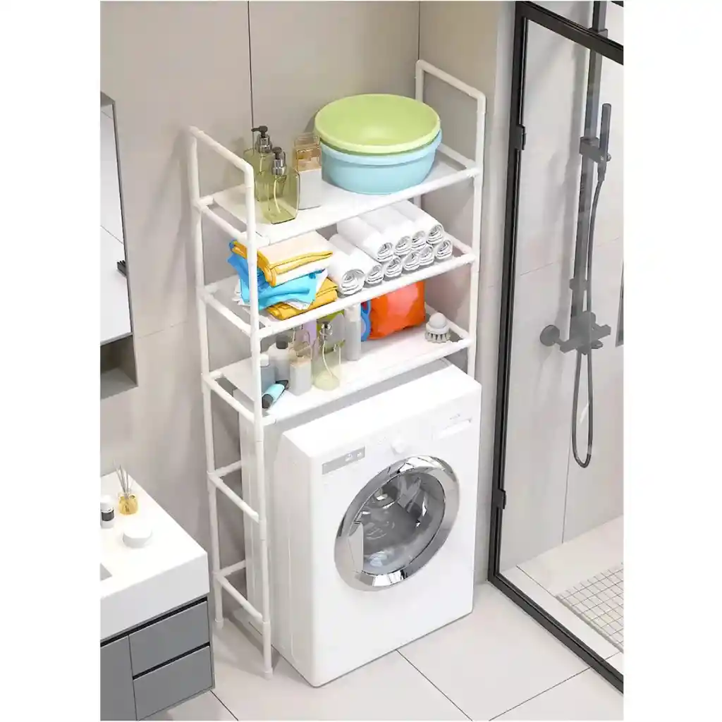Organizador Lavadora 3 Niveles Estante Multiusos Resistente