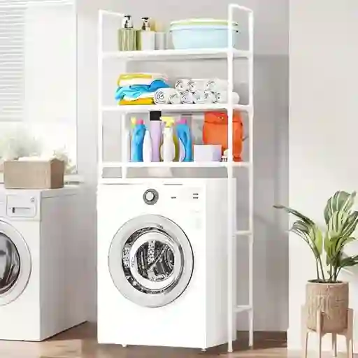 Organizador Lavadora 3 Niveles Estante Multiusos Resistente