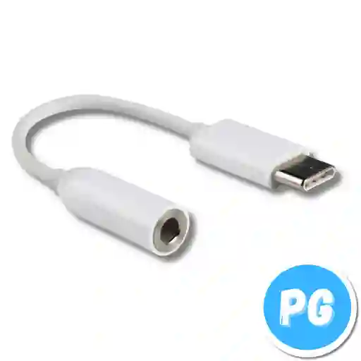 Adaptador De Sonido Para Celuar Con Usb-c A Cable De Audifono 3.5mm