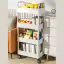 Organizador Móvil Multiusos 4 Niveles Estante Con Ruedas