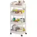 Organizador Móvil Multiusos 4 Niveles Estante Con Ruedas