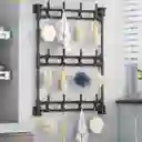 Perchero Organizador Pared Multiusos 3 Niveles Con Ganchos