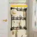 Perchero Organizador Pared Multiusos 3 Niveles Con Ganchos