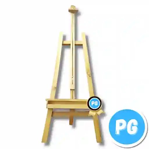 Atril - Caballete En Madera Grande Graduable Para Lienzos De Hasta 180 Centimetros