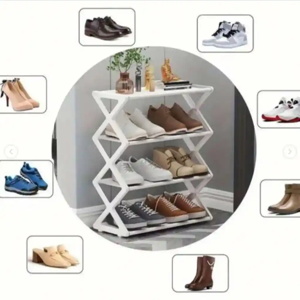 Organizador De Zapatos 4 Niveles Mueble Estable Resistente