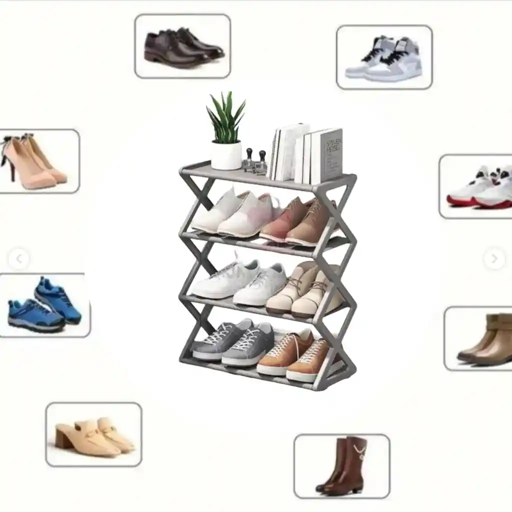 Organizador De Zapatos 4 Niveles Mueble Estable Resistente