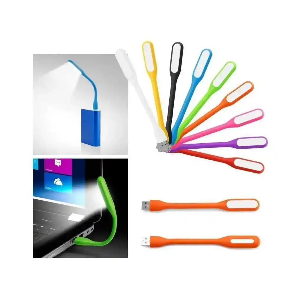 Mini Linterna Lampara Usb Con Luz Led | Flexible Ajustable