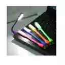 Mini Linterna Lampara Usb Con Luz Led | Flexible Ajustable