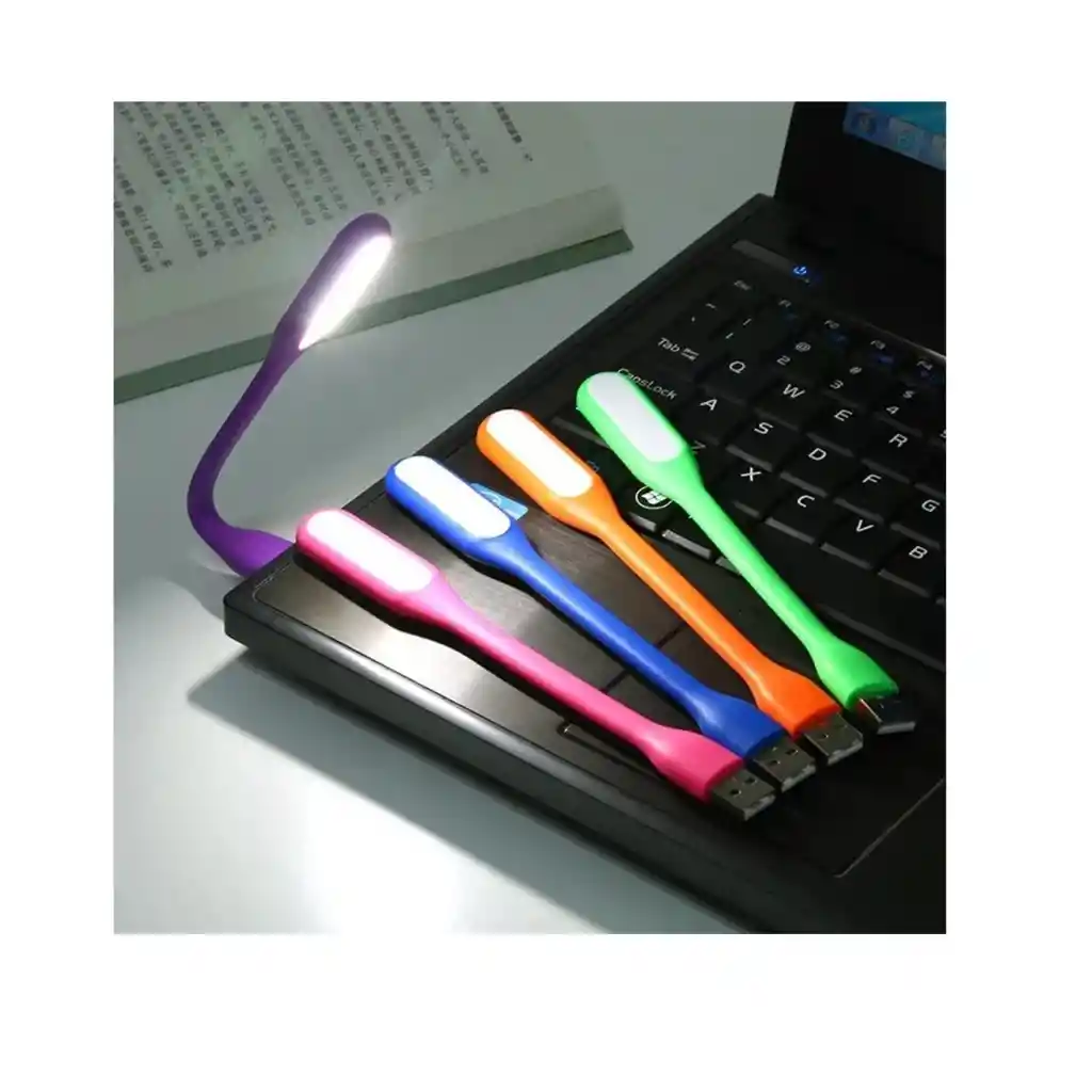 Mini Linterna Lampara Usb Con Luz Led | Flexible Ajustable