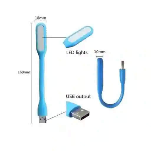 Mini Linterna Lampara Usb Con Luz Led | Flexible Ajustable