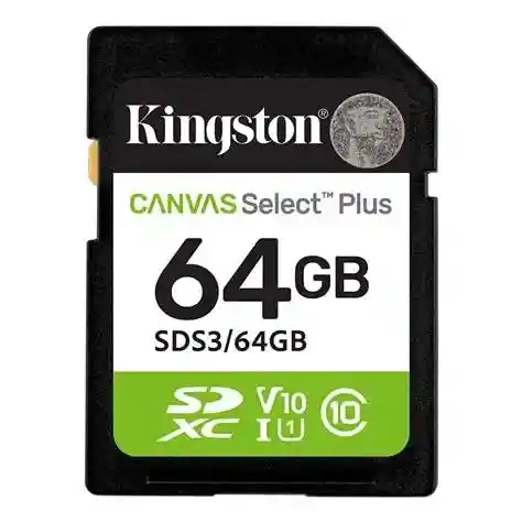 Memoria Sd 64gb Kingston Canvas Select Plus 100 Mb/s (sds2/64gb)