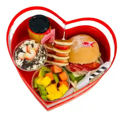 Desayuno En Caja Corazón Amor Y Amistad