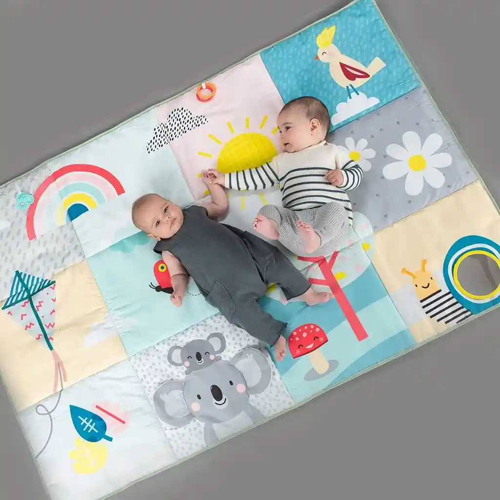 Tapete Didáctico Acolchado Con Diseños Coloridos Para Bebés