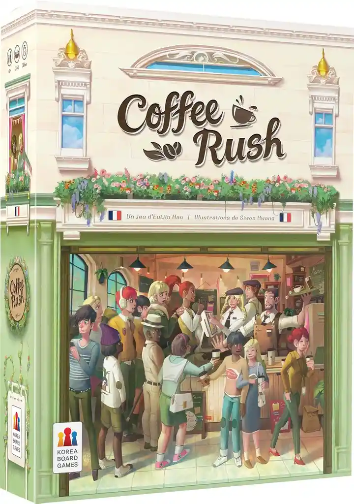 Juego De Mesa Coffee Rush Estrategia La Cafetería Niños