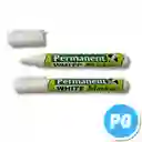 Marcador New Permanente Unidad Blanco Punta Bala