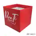 Caja Roja "para Ti Feliz Dia"