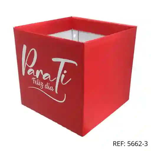Caja Roja "para Ti Feliz Dia"
