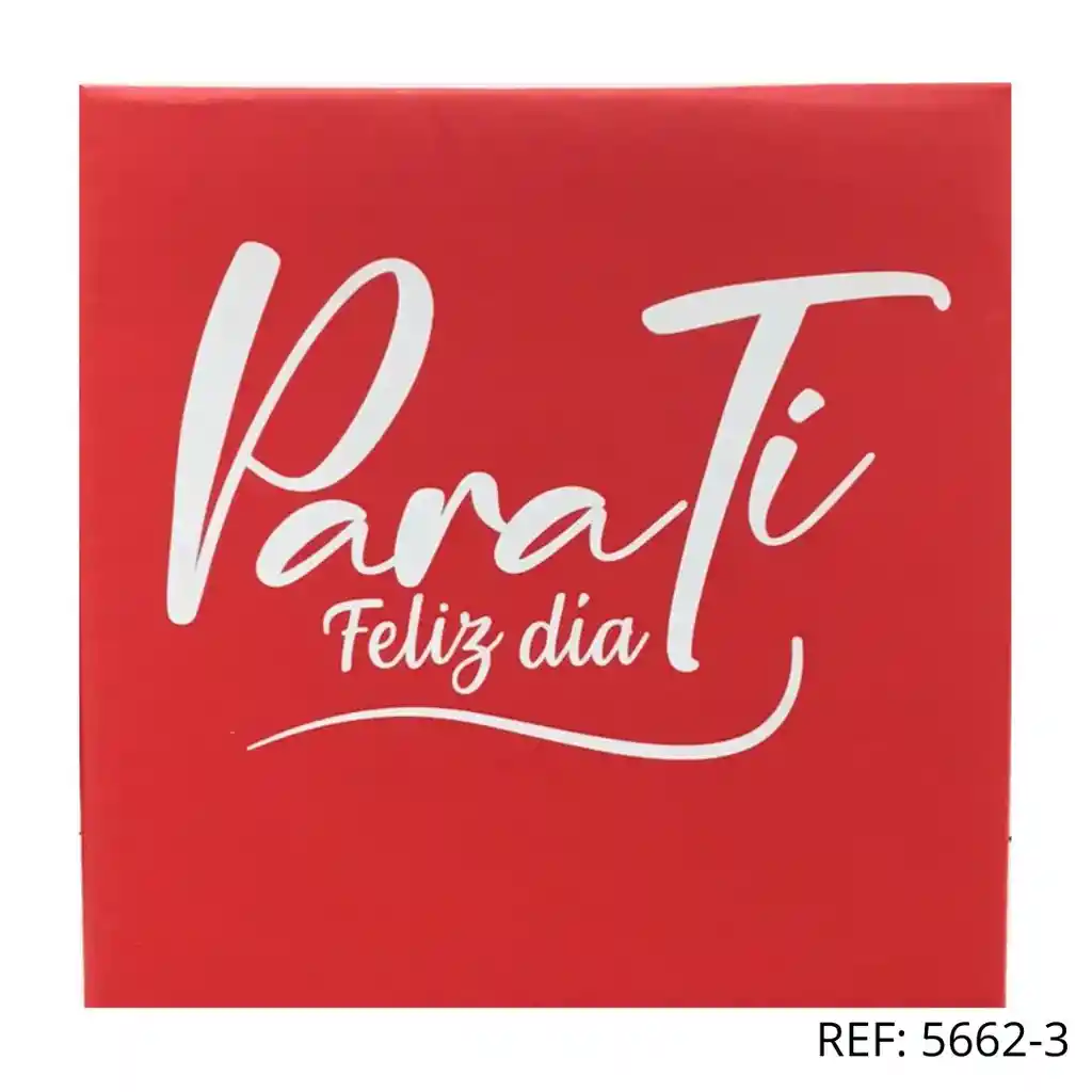 Caja Roja "para Ti Feliz Dia"