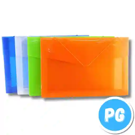 Carpeta Plastica Con Fuelle Oficio - Se Envia Un Color Unisex