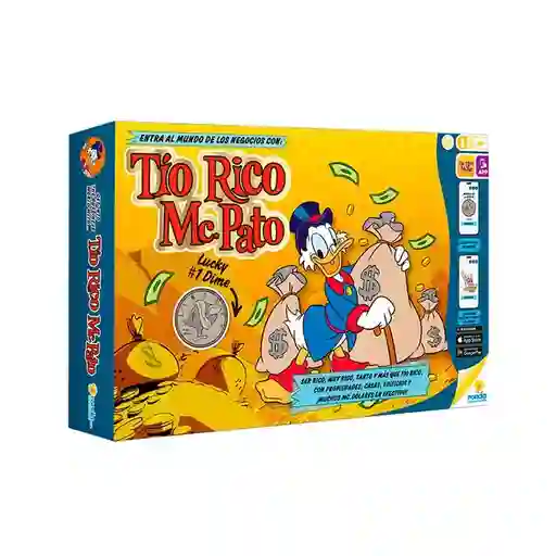 Juego De Mesa Tío Rico Mcpato Estrategia Para Niños