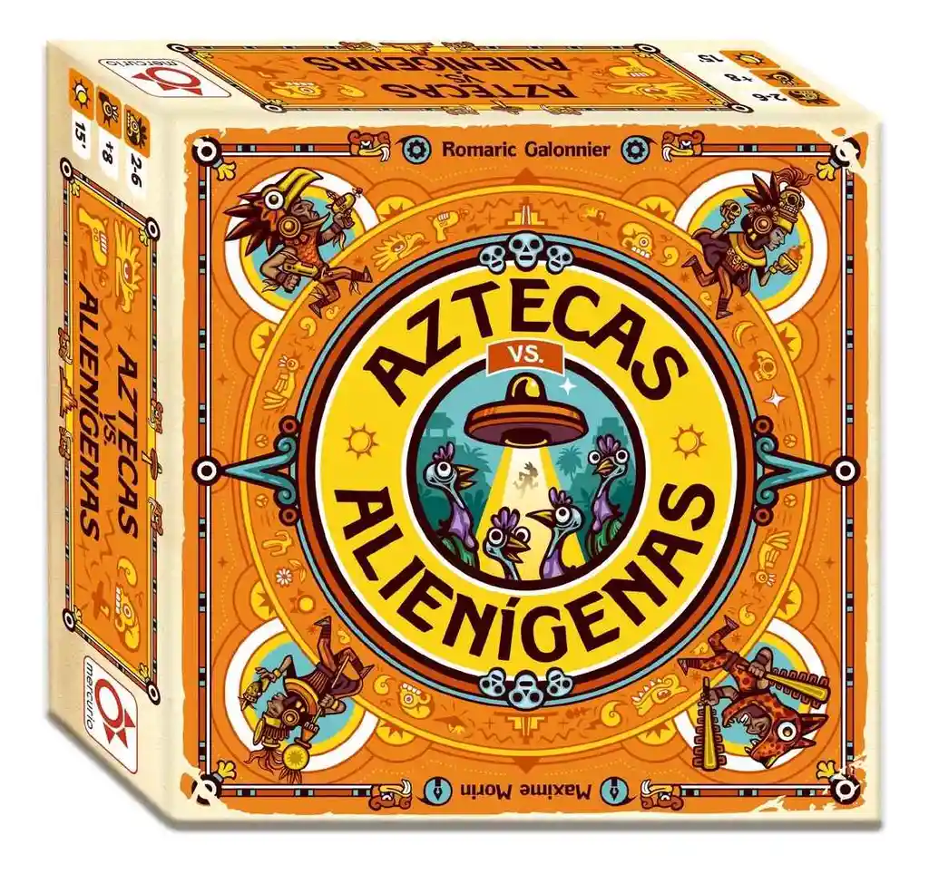 Juego De Mesa Aztecas Vs Alienígenas Estrategia Para Niños