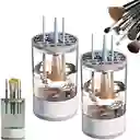 Limpiador De Brochas De Maquillaje Eléctrico Usb Practico Color Blanco