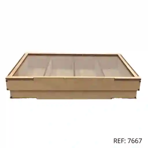 Caja Madera Dulcera Divisiones