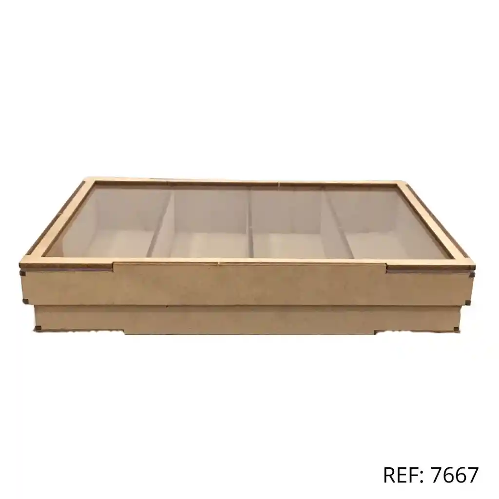 Caja Madera Dulcera Divisiones