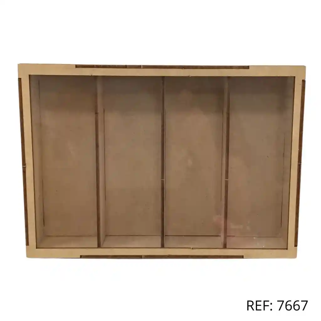 Caja Madera Dulcera Divisiones