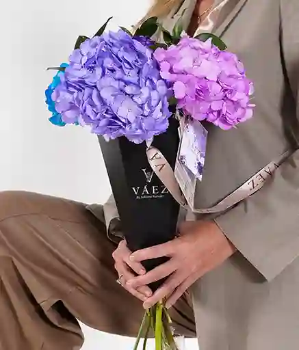 Box Lurury Con Hortensias