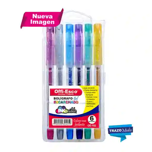 Boligrafo Escarchado X 6