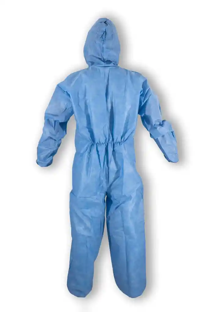 Overol Desechable Azul Y Blanco