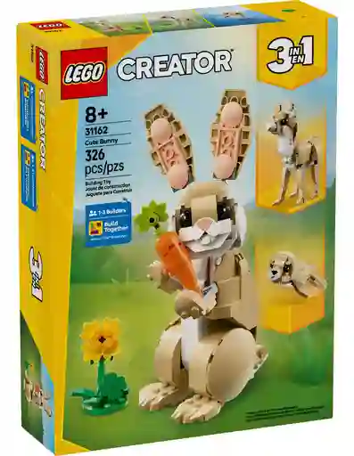 Juego De Construcción Conejito Tierno 3 En 1 Lego Para Niños