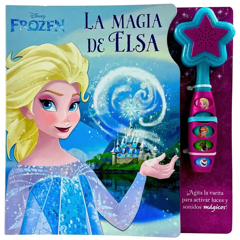 Libro Interactivo Frozen Con Varita De Luces Y Sonidos Niños