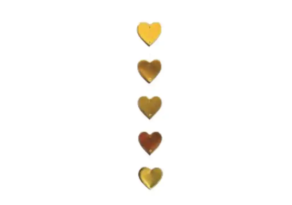 Tira De Corazón Dorado