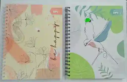 Cuaderno 5 Materias Argollado Pasta Dura Grande 150 Hojas