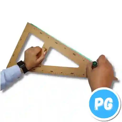 Escuadra Madera Artecma 60 Grados 50 Centimetros Grande Para Tablero