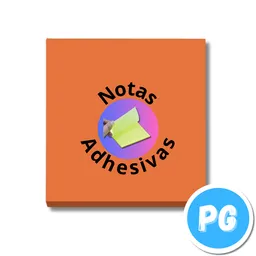 Paquete Post It X50 Hojas Cuadrado 76x76mm Naranja