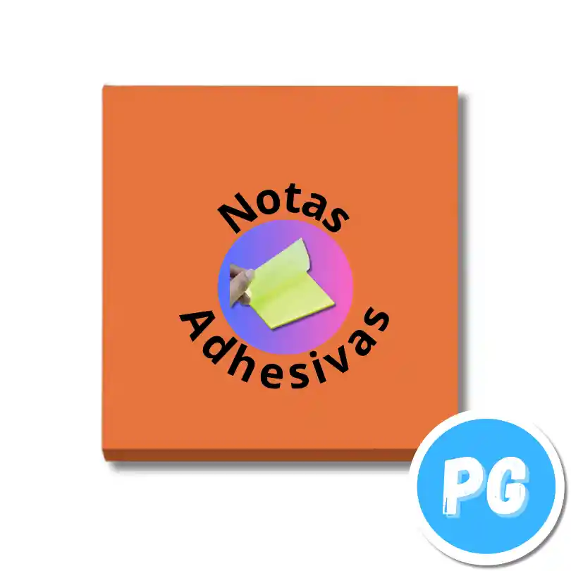 Paquete Post It X50 Hojas Cuadrado 76x76mm Naranja