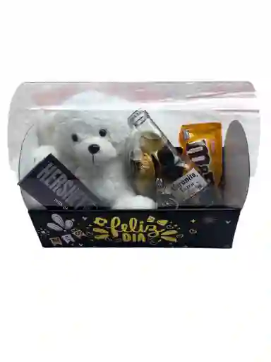 Caja "feliz Dia" Con Peluche