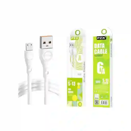 Cable De Datos Y Carga Micro Usb-v8 Pzx S-13