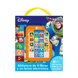 Biblioteca Disney Con 8 Libros Y Lector Electrónico Niños