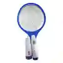 Raqueta Mata Zancudos 2 En 1 Con Linterna Recargable