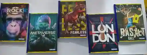 Cuaderno Cosido Económico Con Stickers Hombre